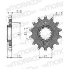 Kit chaine DID pour Honda NX 650 Dominator 95 à 00