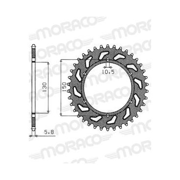 Kit chaine DID pour Honda NX 650 Dominator 95 à 00