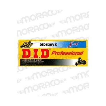 Kit chaine DID pour Honda NX 650 Dominator 95 à 00