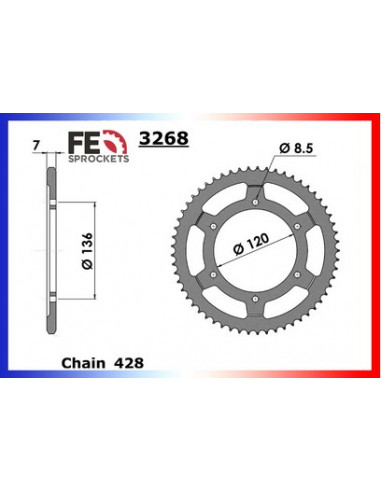 COUR AC FZR.400.RR '92/95 55 428