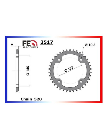 C/ACIER  YFZ.450 '04/09  38   520