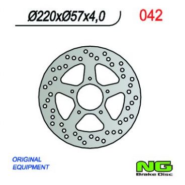 DISQUE DE FREIN NG BRAKE FIXE ARRIERE DROIT