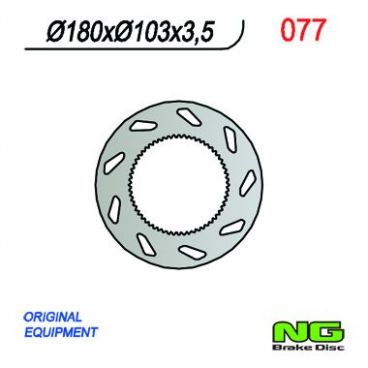 DISQUE DE FREIN NG BRAKE FIXE ARRIERE DROIT