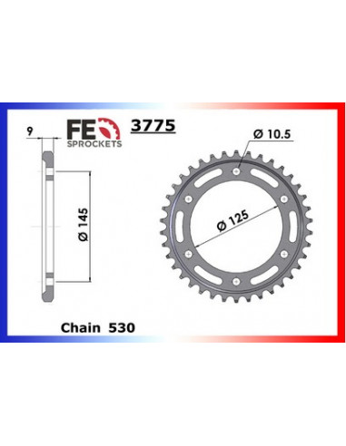 COUR AC FZX750 87/97 39 530