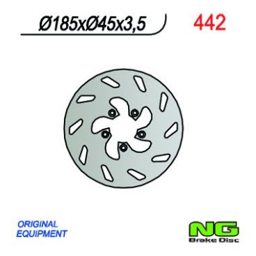 DISQUE DE FREIN NG BRAKE FIXE ARRIERE DROIT