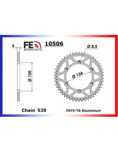 C/D KX500 83A99 46 520 ALU