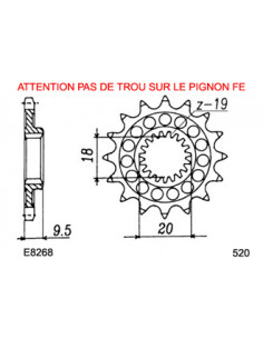 PIG HONDA CR125R '87/03 13 520