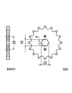 PIG KAWA KX125 '80A93 14 520