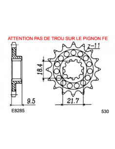 PIG HONDA CR250.RG/RH 14 520