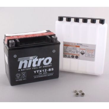 Batterie de moto NITRO YTX12-BS