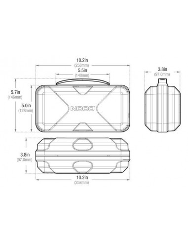 Boîtier de protection NOCO EVA Sport + Boost Plus Boîtier de protection NOCO EVA Sport + Boost Plus