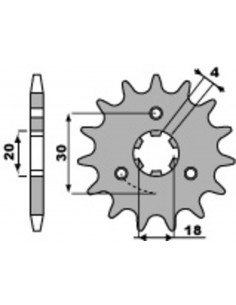 Pignon PBR acier standard 2056 - 520 2