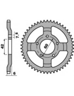 Pignon PBR acier standard 393 - 520 2