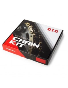 Kit chaine DID  ACIER HONDA XL 125 V   Y,1,2,3,4,5,6,7,8,9,A,B,C,D,E VARADERO 2000 à 2016