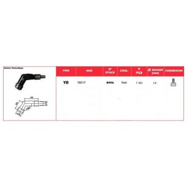 Capuchon antiparasite NGK YB01F