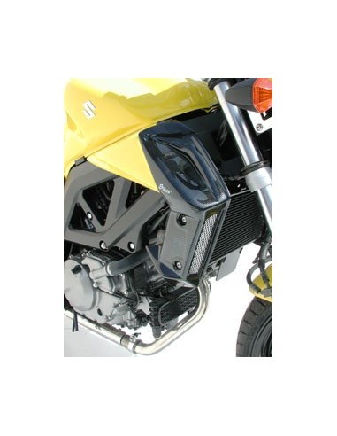 Ecopes Ermax pour  SV 650 N 2003/2011 gris métal bleuté/look carbone argent 