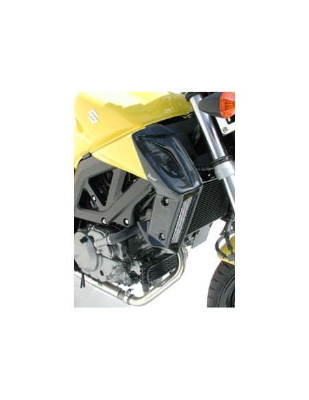 Ecopes Ermax pour  SV 650 N 2003/2011 gris métal bleuté/look carbone argent 