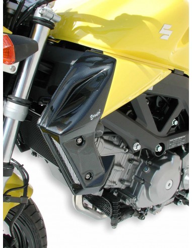 Ecopes Ermax pour  SV 650 N 2003/2011 gris métal bleuté/look carbone argent 