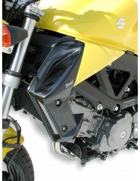 Ecopes Ermax pour  SV 650 N 2003/2011 gris métal bleuté/look carbone argent 