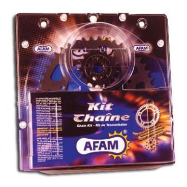 Kit chaine AFAM alu YAMAHA YZ 125  pas 520 1984 à 1985