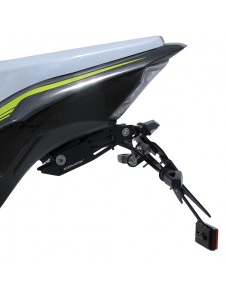 SUP 10 Support de plaque aluminium noir bras ermax Z900 2020 