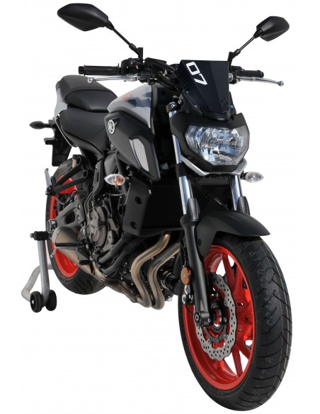 saute vent sport en aluminium anodisé pour MT07 2018/2019 