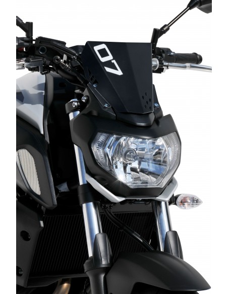 saute vent sport en aluminium anodisé pour MT07 2018/2019 