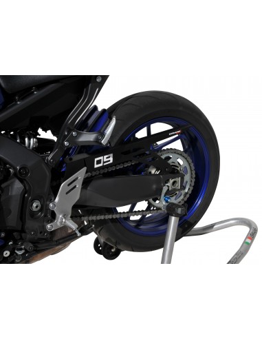 Garde boue arriere evo (avec carter chaine en aluminium anodisé) Ermax pour MT09(FZ 9) 2021 