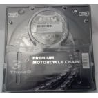 Kit chaine AFAM acier 3D KAWASAKI Z 750 (ZR750) J1,J2,J6,L7,L8,L9F,LAF/LAS,LBF,LCF pas 520 2004 à 2014