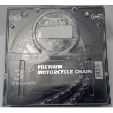 Kit chaine AFAM acier 3D KAWASAKI ER 6 N CAF,CBF,CCF ER 650 pas 520 2005 à 2015