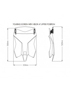 Bulle Touring Avec Visière 20415 Puig pour KTM 390 ADVENTURE 2020 et + 