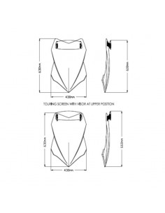 Bulle Touring Avec Visière 20733 Puig pour Ducati Multistrada V4 / S / Sport 2021 et + 