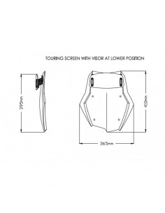 Bulle Touring Avec Visière 3832 Puig pour BMW F750GS 2018 et + 