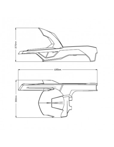 Garde-boue Arrière 20544 Puig pour BMW F900R et F900XR 2020 et +  Garde-boue Arrière 20544 Puig pour BMW F900R et F900XR 2020 et +