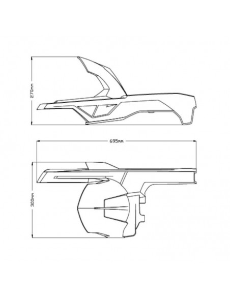 Garde-boue Arrière 20544 Puig pour BMW F900R et F900XR 2020 et +  Garde-boue Arrière 20544 Puig pour BMW F900R et F900XR 2020 et +