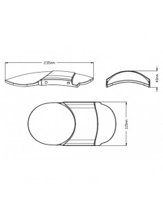 Garde-boue avant en tôle fraisée pour Harley Davidson Sportster 883 et 1200