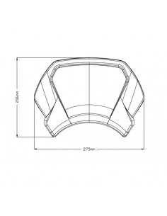 Plaque frontale en aluminium 20400 Puig pour Harley Davidson SPORTSTER FORTY-EIGHT 48 2017 et +