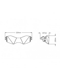 Protection de Phares 20377 Puig pour Triumph TIGER 900 / GT / LOW, RALLY / PRO 2020 et + 