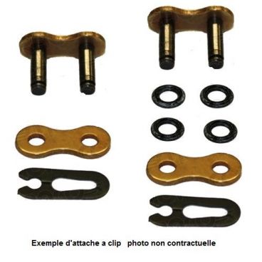 Attache rapide à clips pour chaine DC 520D type Standard couleur acier Attache rapide à clips pour chaine DC 520D type Standard couleur acier