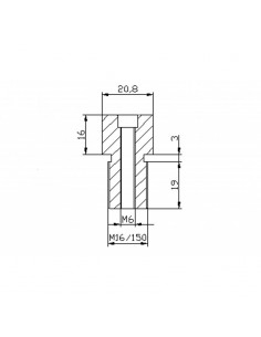 Adaptateur de rétroviseurs 9583 droit ou gauche pour Yamaha 