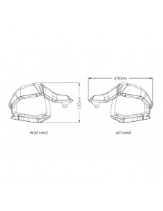 Extension de Protége-mains 8948 - Honda CRF1000L AFRICA TWIN 2016-2019 