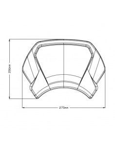 Plaque frontale en aluminium 9806 - Yamaha XSR900 2016 et + 