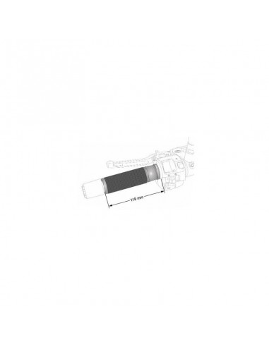 Poignées Basic Grip 6404 - Toucher tendre - Finition ouverte 