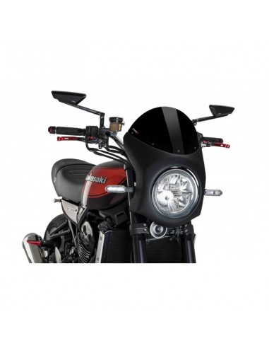 Semi-carénage Retro 9596 Look Carbone - Kawasaki Z900RS 2018 et + 