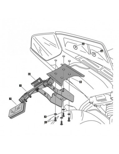 Support De Plaque 9492 - KTM 125 DUKE 2017-2019, 390 DUKE 2017-2019 