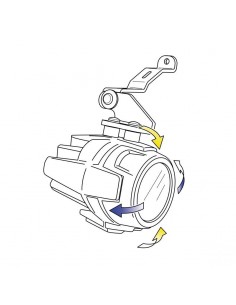 Supports spécifiques 1350 pour montage des feux auxiliaires Puig sur Triumph TIGER 800 XC/XCX/XCA/XR/XRX/XRT 2018-2020 