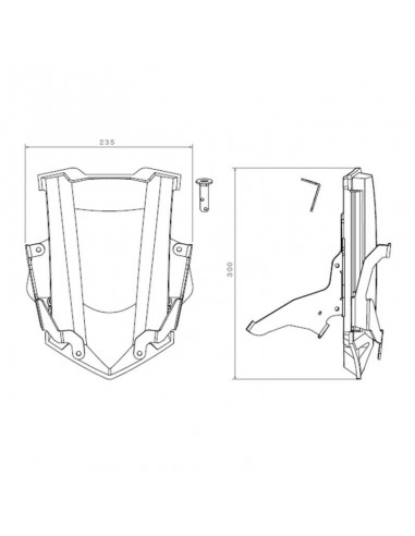 Système de réglage électronique pour pare brise - E.R.S. 3654 Puig pour Triumph Tiger 800 2018 et + 