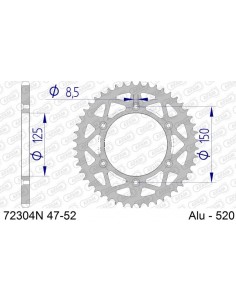 Couronne AFAM en Alu au pas...
