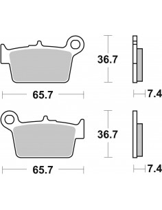 Plaquettes de frein SBS 861HF 2