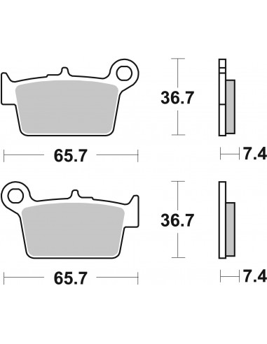 Plaquettes de frein SBS 861HF Plaquettes de frein SBS 861HF